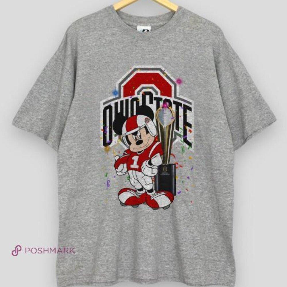 Mickey Ohio State Buck Eyes Logo Shirt Retro Tee Teresafarnell55
